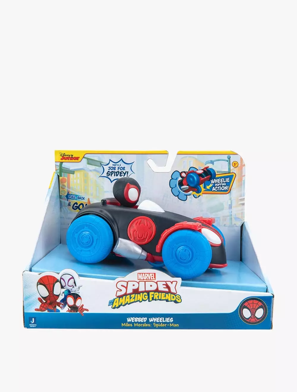 Jazwares Spidey Spidey and Friends Feature Vehicle Pullback Wheelies in Assortment - JWS0014