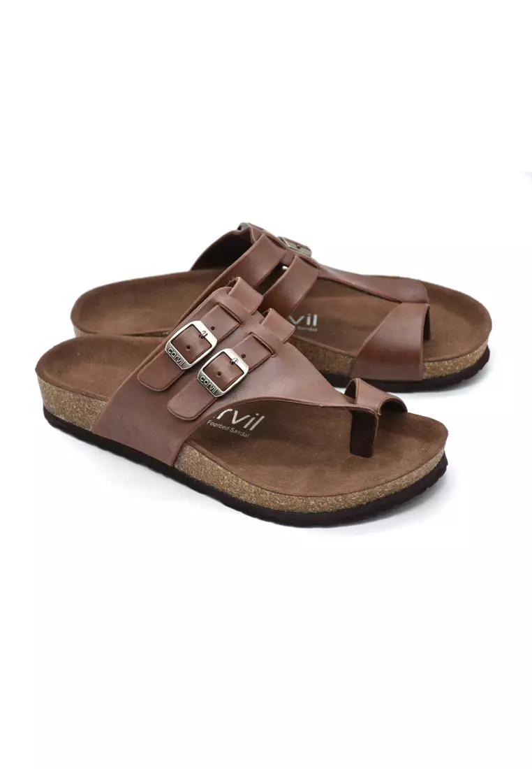 Carvil Sandal Pria Romeo-03 M Brown