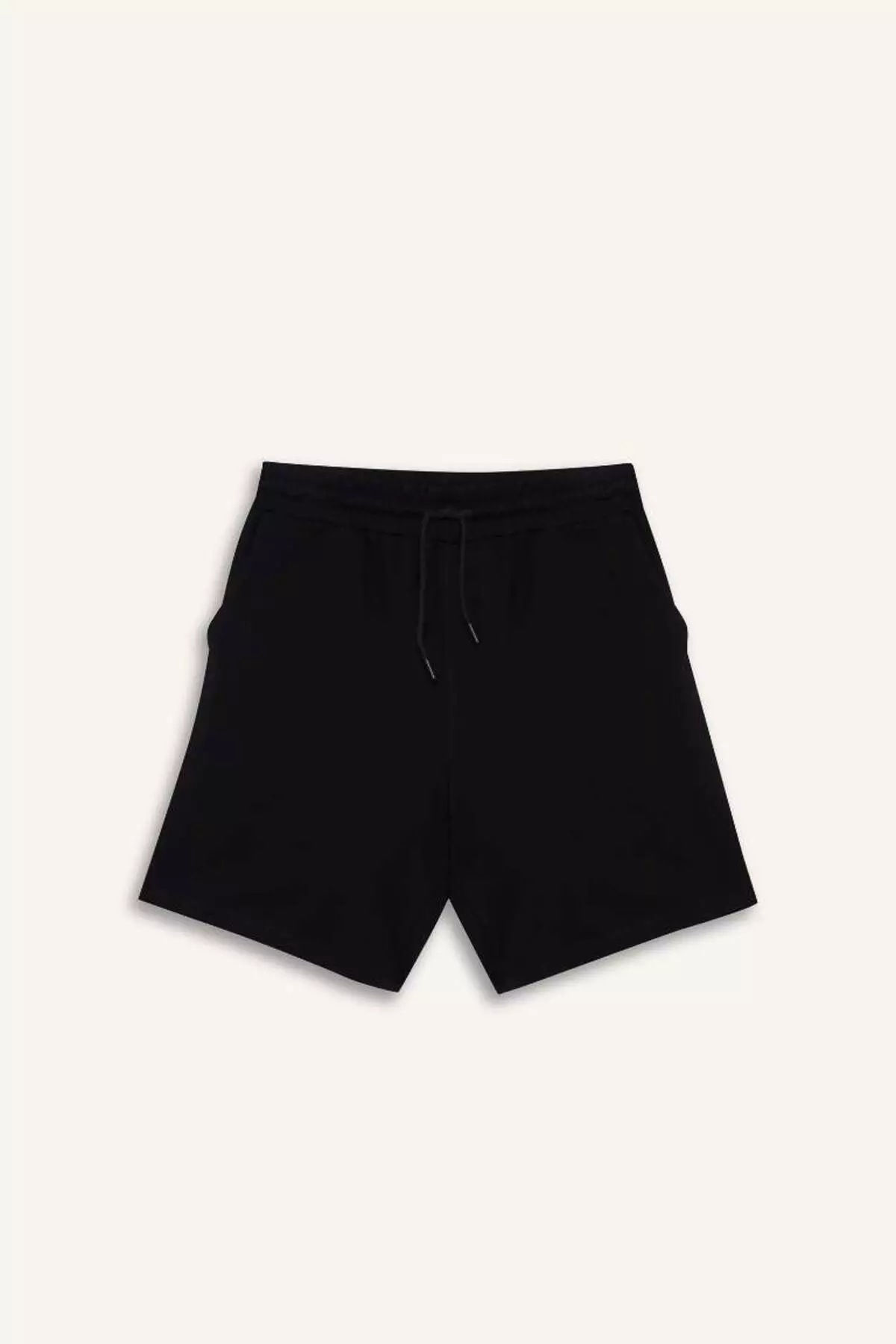 Slim Fit Slim Fit Pocketed Cotton Basic Plain Bermuda Shorts W1105Az25Sp