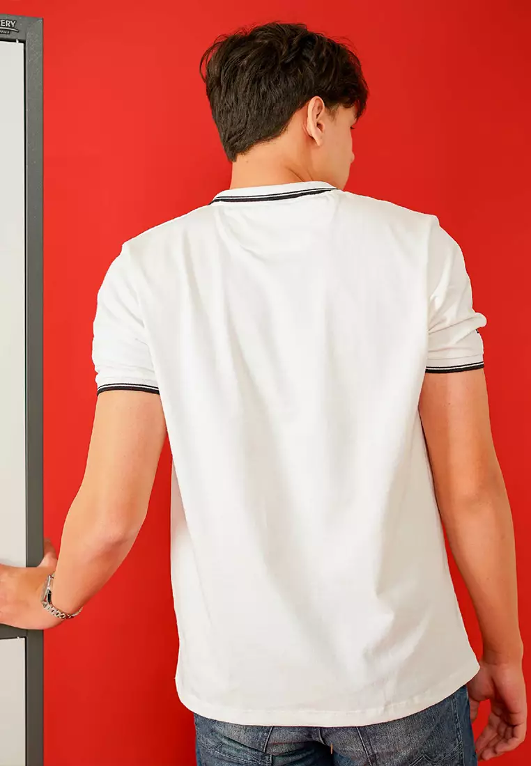Cressida X SpyxFamily Regular Fit White Polo Shirt - 2225E024P
