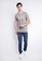 Stylistic Mr. Lee Official grey Men's Basic Tees Semi Body Fit 13757AAD9C4232GS_4