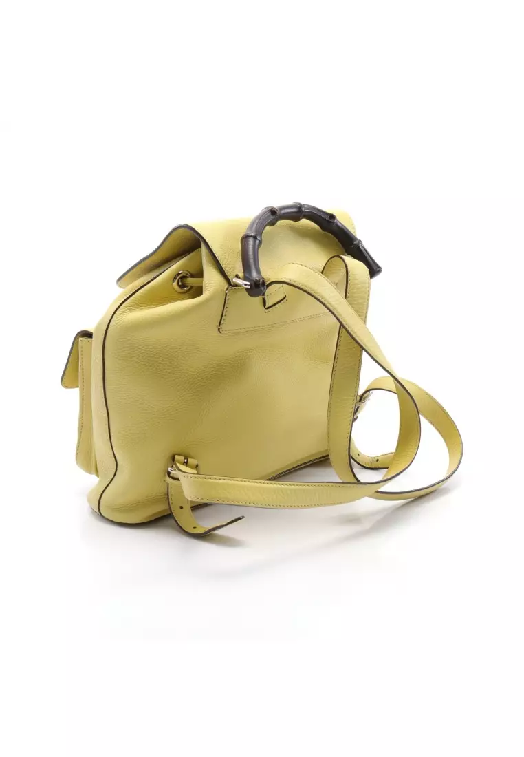 Gucci yellow backpack top