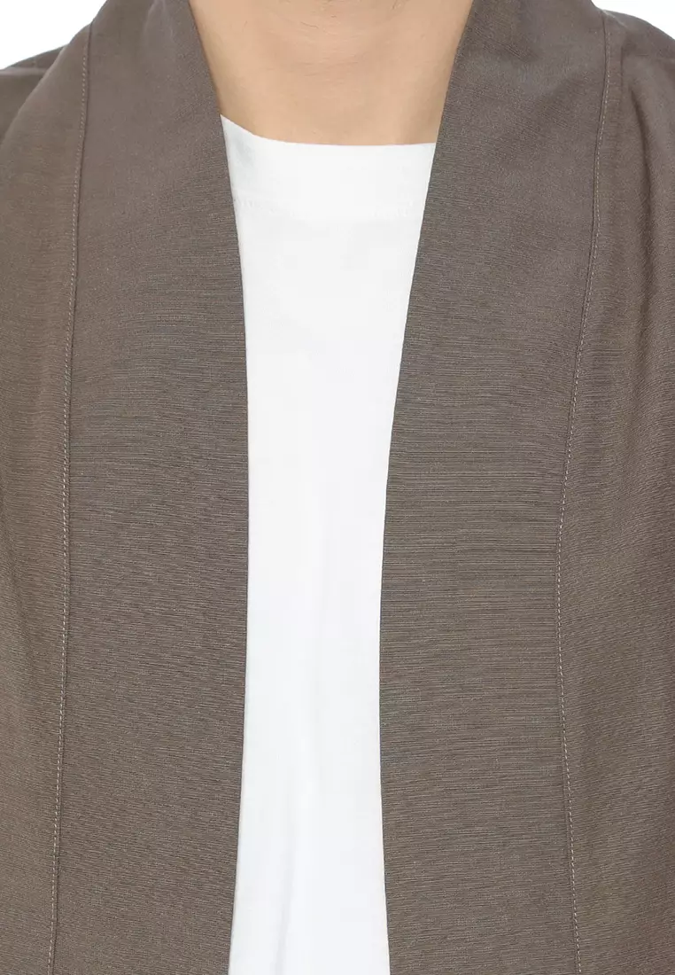 Ryusei Kimono Kata Long Sleeve Brown