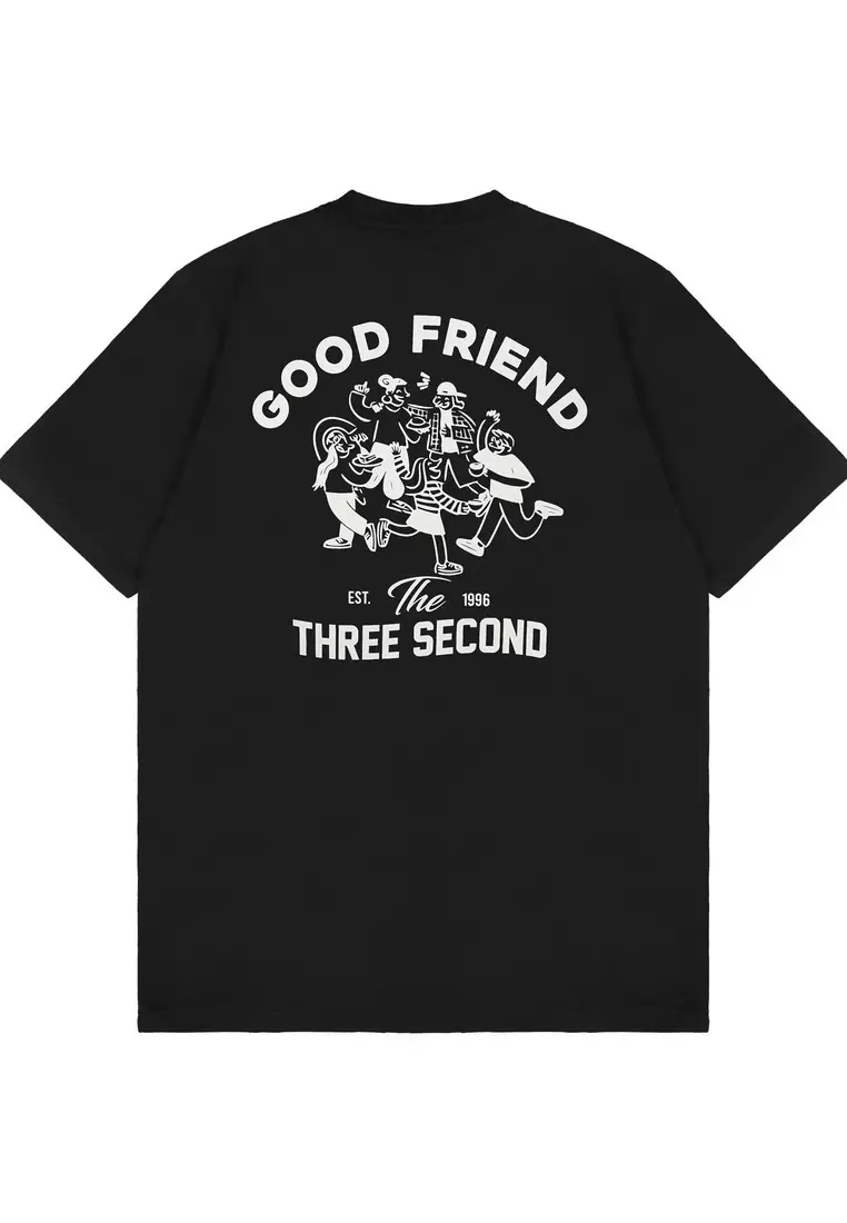 3Second Men's T-Shirt Short Sleeve Regular Fit Cotton Alfa OL-C590125