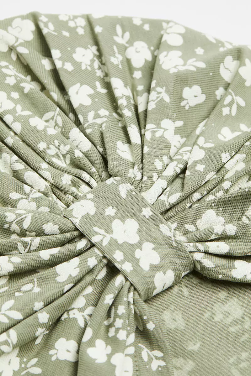 Knot-detail jersey hat