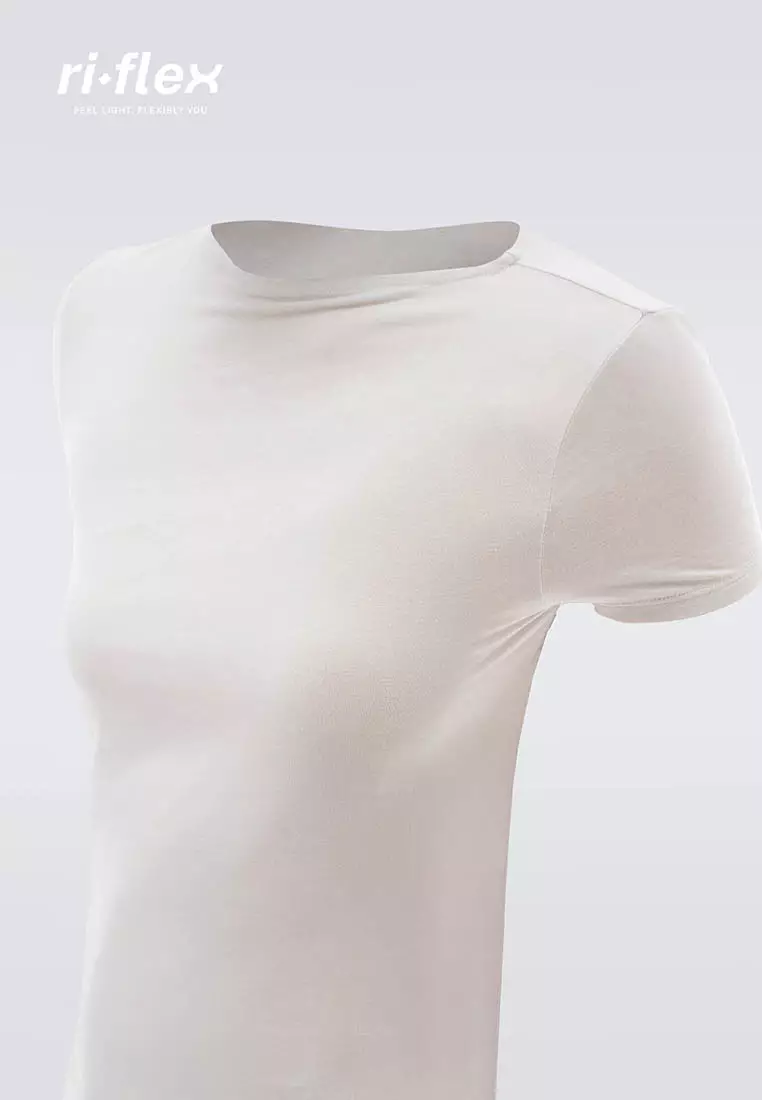 Ria Miranda Grey Comfy Short Sleeve Top