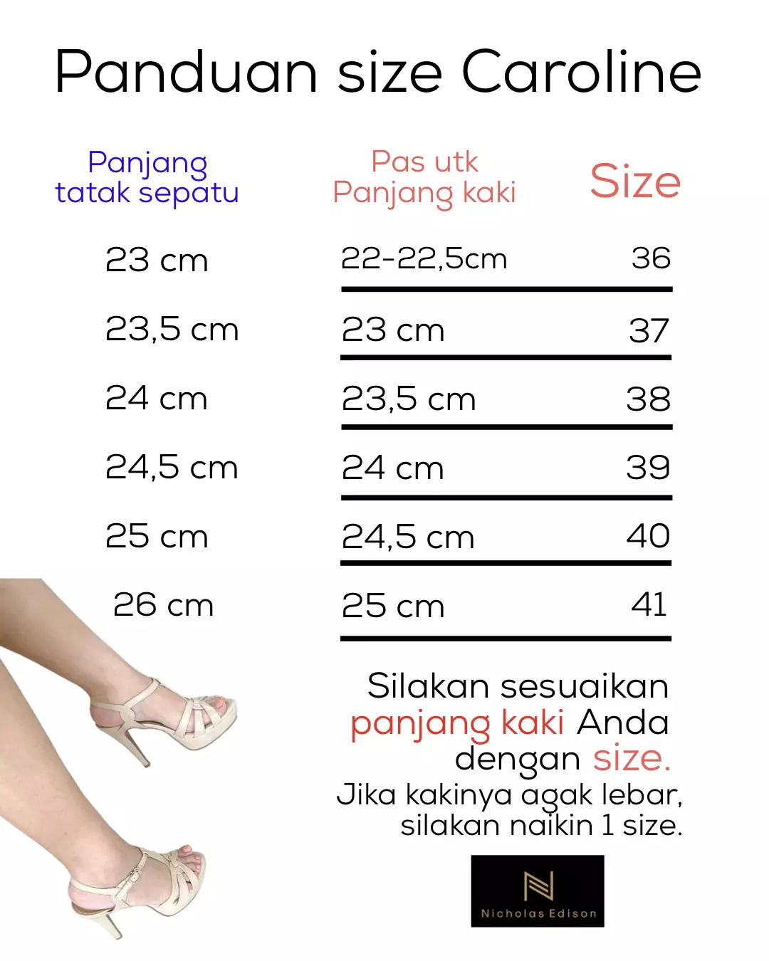 Nicholas Edison Heel Caroline Beige