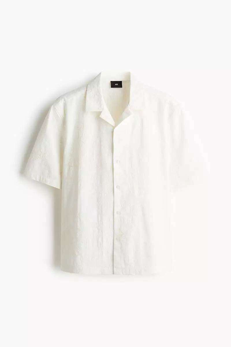 Regular Fit Embroidered resort shirt