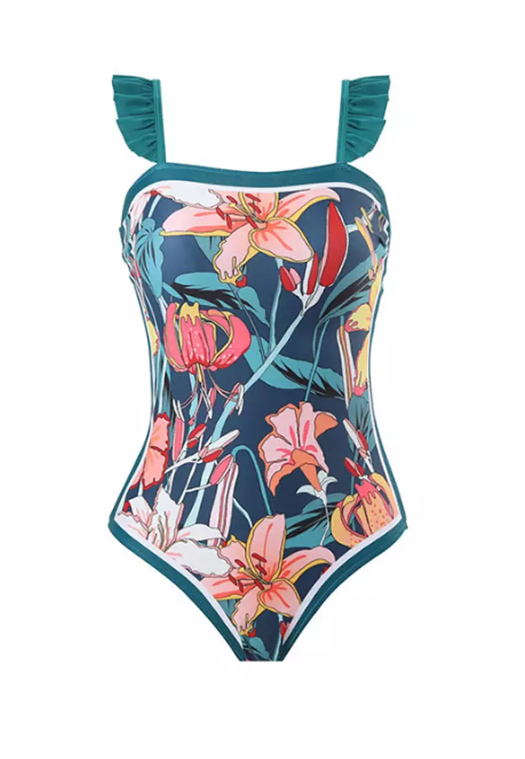 Buy Kings Collection One Piece Bohemian Swimsuit with Matching Cover ...