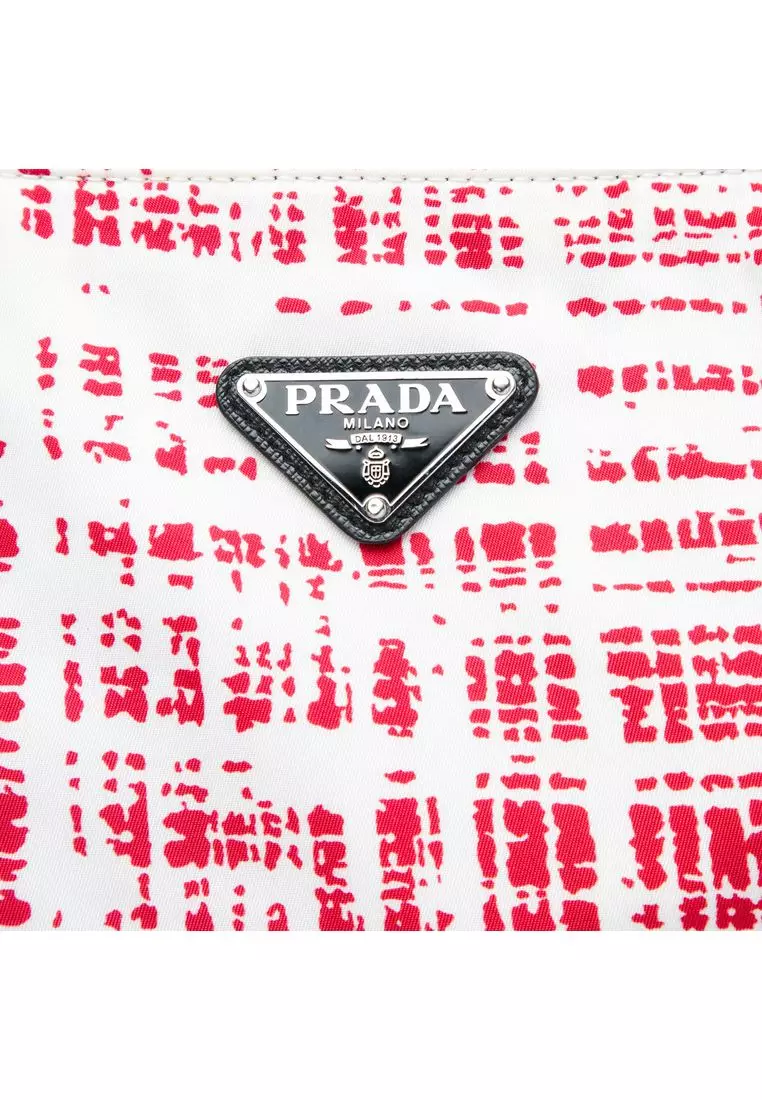 Pre-Loved Prada Tessuto Stampato Satchel