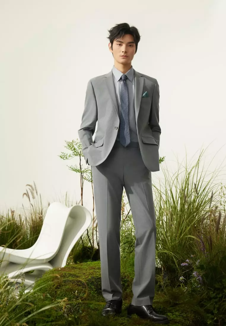 G2000 Multi-Way Stretch Smart Fit Plain Weave Suit Blazer