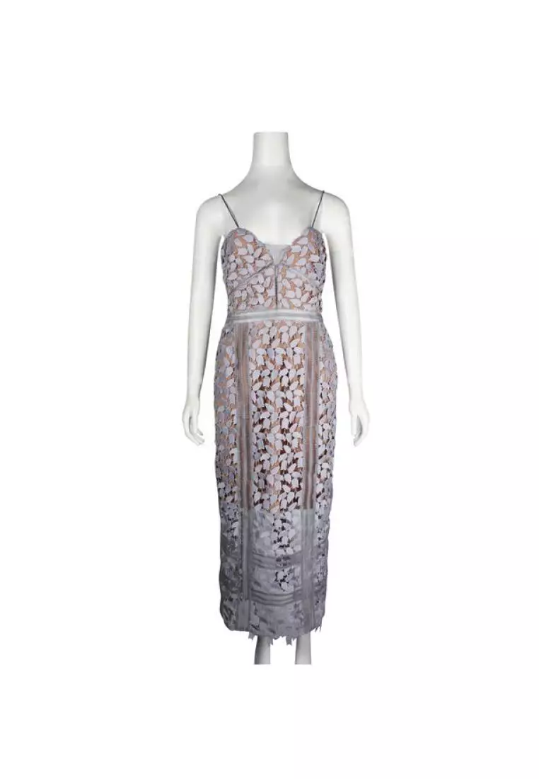 White silk hotsell lace dress