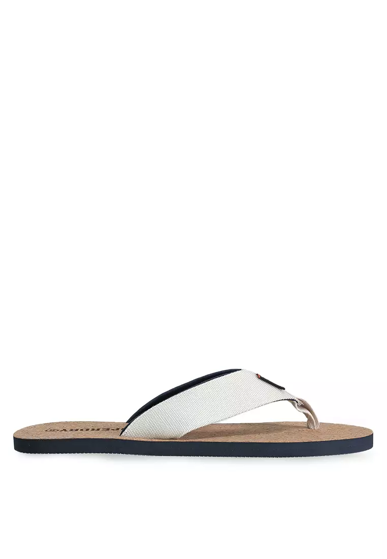 Cork Graphic Flip Flops