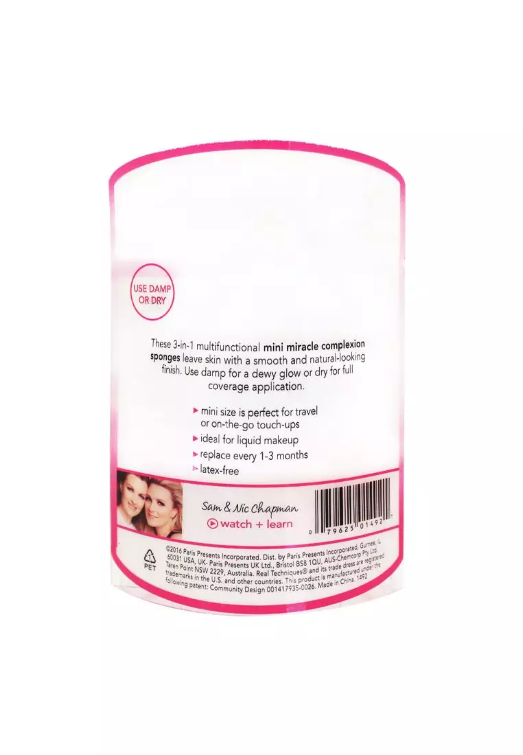 Real Techniques 1492 4pc Mini Miracle Complexion Sponge