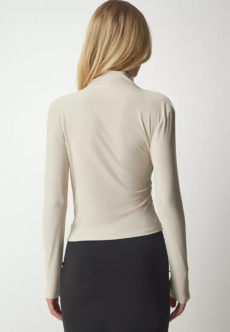 Basic Shirred Detail Blouse