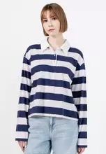 Navy Pink Striped