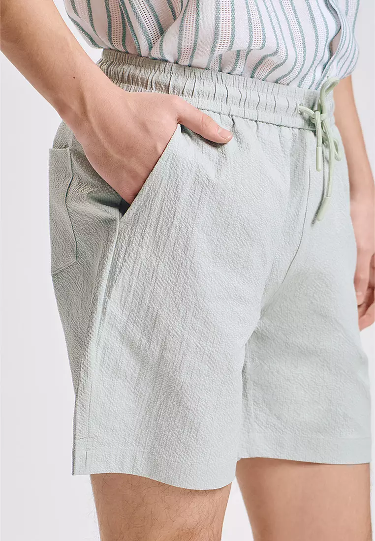 Modern Fit Swim Seersucker Shorts