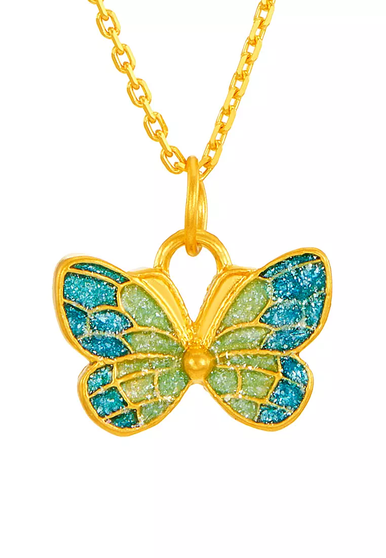 HABIB 999/24K Yellow Gold Pendant (Butterfly) 9GP00531224