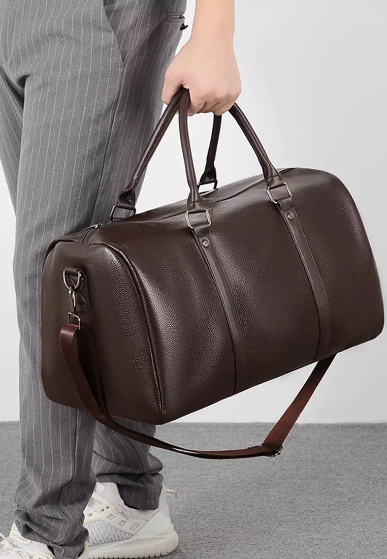 Buy AOKING Leather Travel Duffel Bag Online ZALORA Malaysia