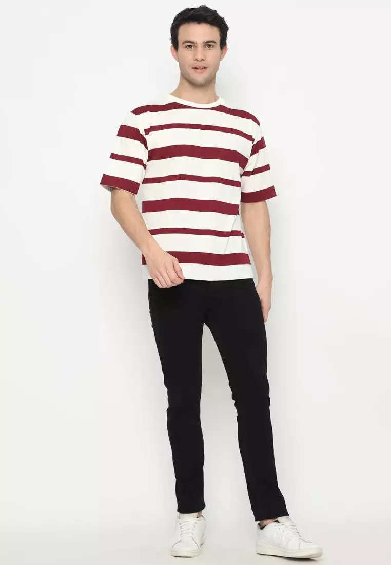 MATSUDA Kaos Oversize 20s Stripe Heavyweight T shirt Narashino