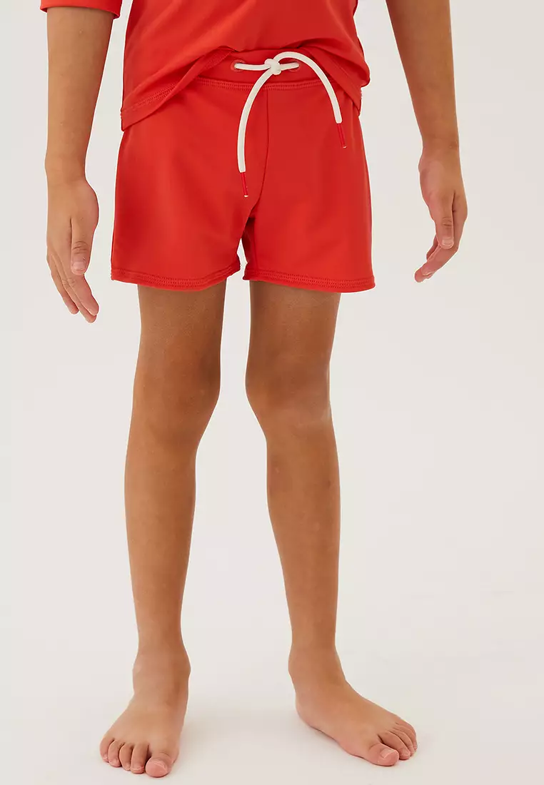 2pk Shark Print Swim Trunks