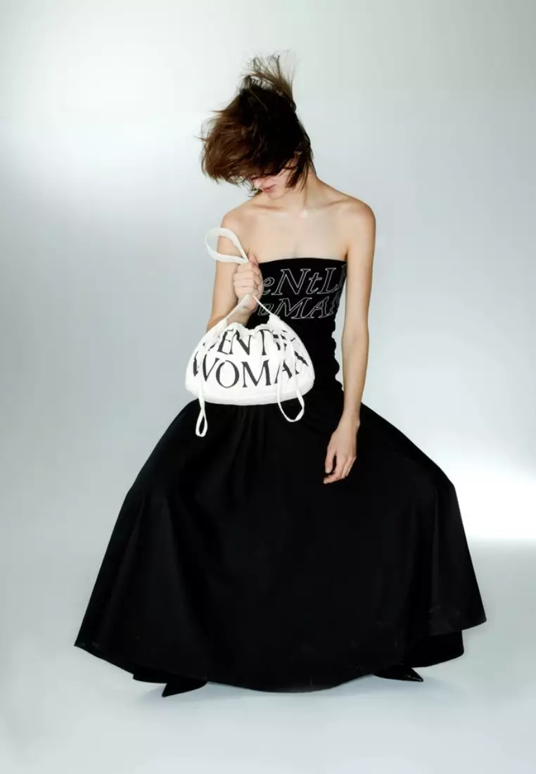 Gentlewoman Dumpling Bag Black Custard Cream