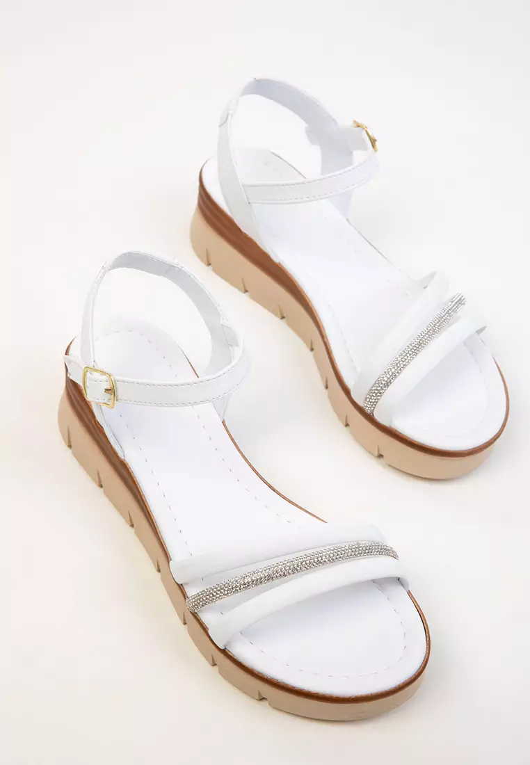 White Women's Sandals 20331