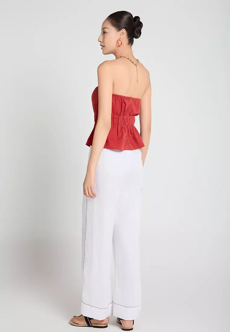 Linen Bustier Top