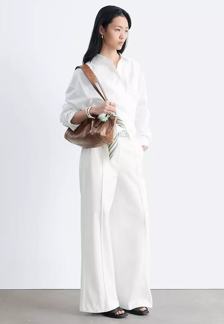 Tie-Waist Cotton Shirt