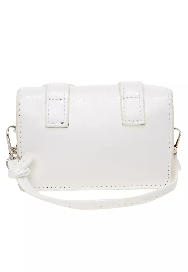 Tas Slempang Cute Design Simple Slingbags Wanita Premium Quality - White