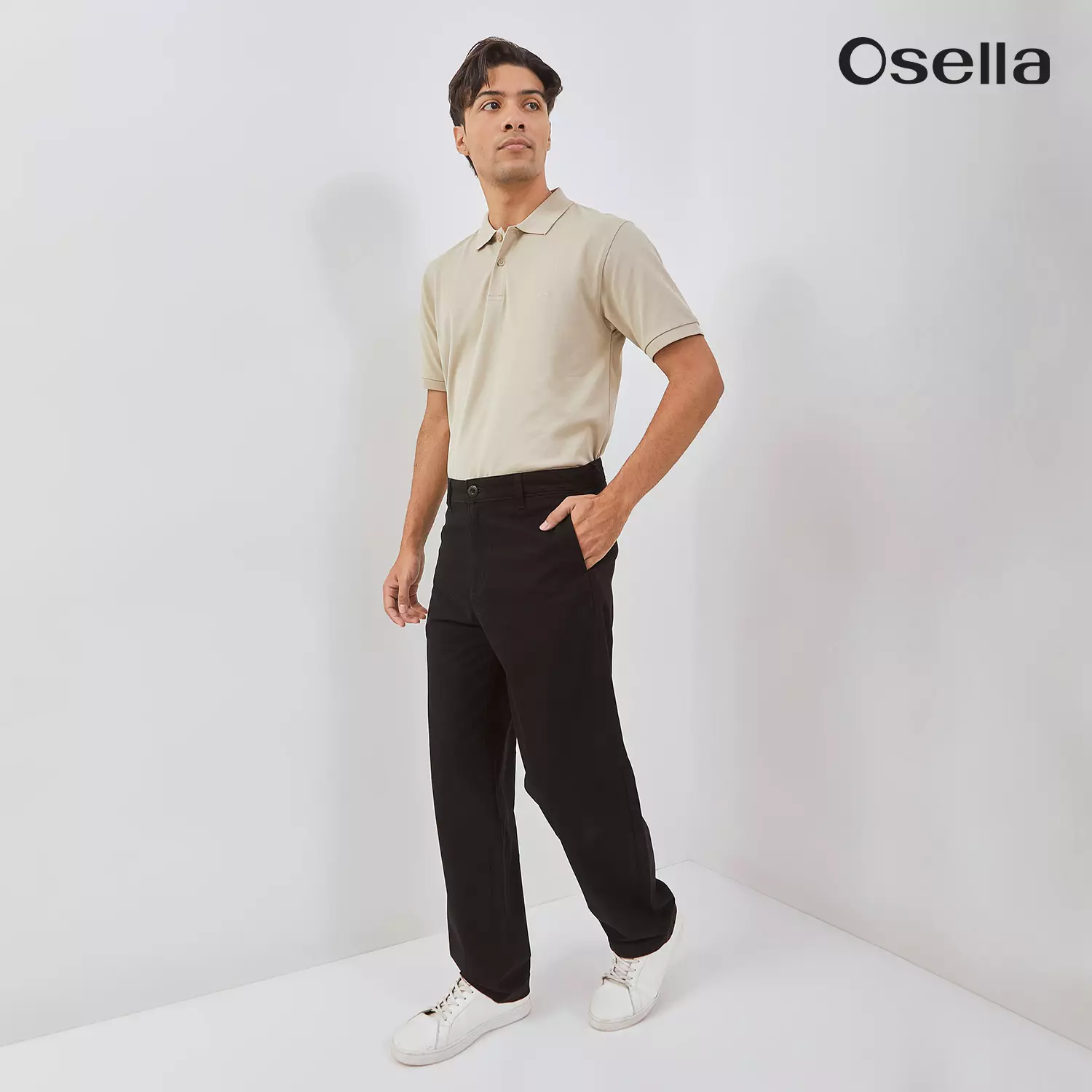 Osella Fred Loose Fit Trousers 208P660143 | Celana Panjang Chinos Pria