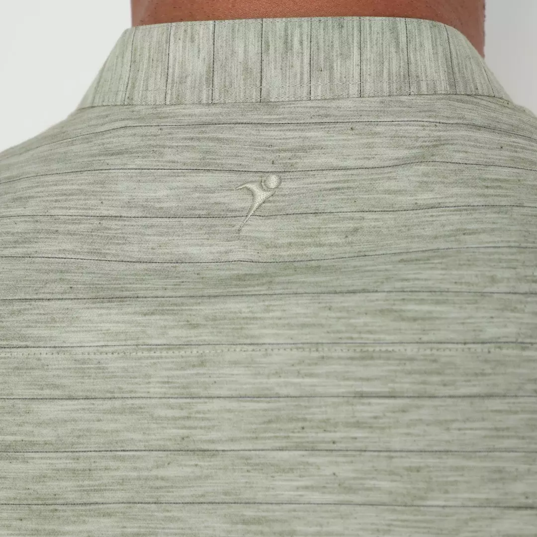 Jobb Javed Baju Koko Pria Lengan Pendek Regular Fit Olive Warna Olive