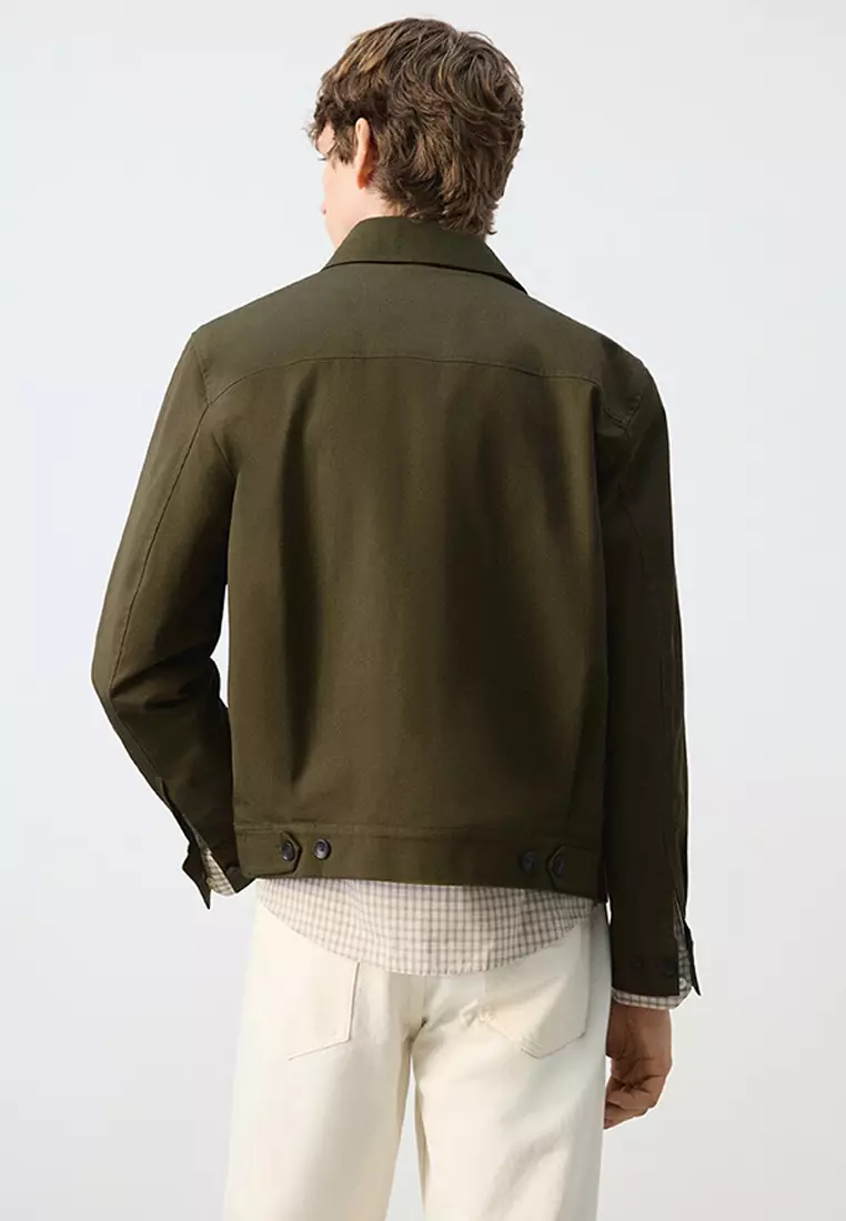 Water-Repellent Jacket With Hidden Zip