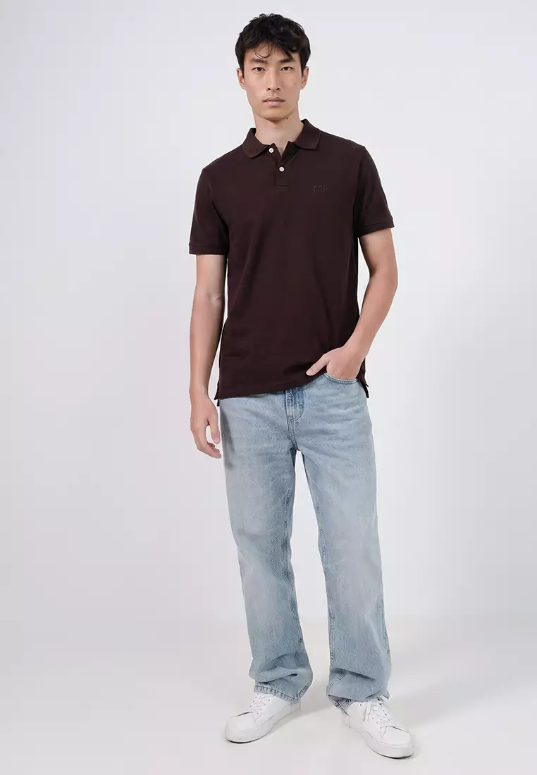Logo Pique Polo Shirt