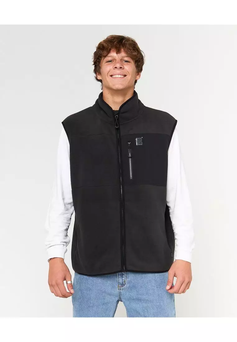 Buy Rip Curl Men Search Polar Fleece Vest 09YMFL-BLACK 2026 Online