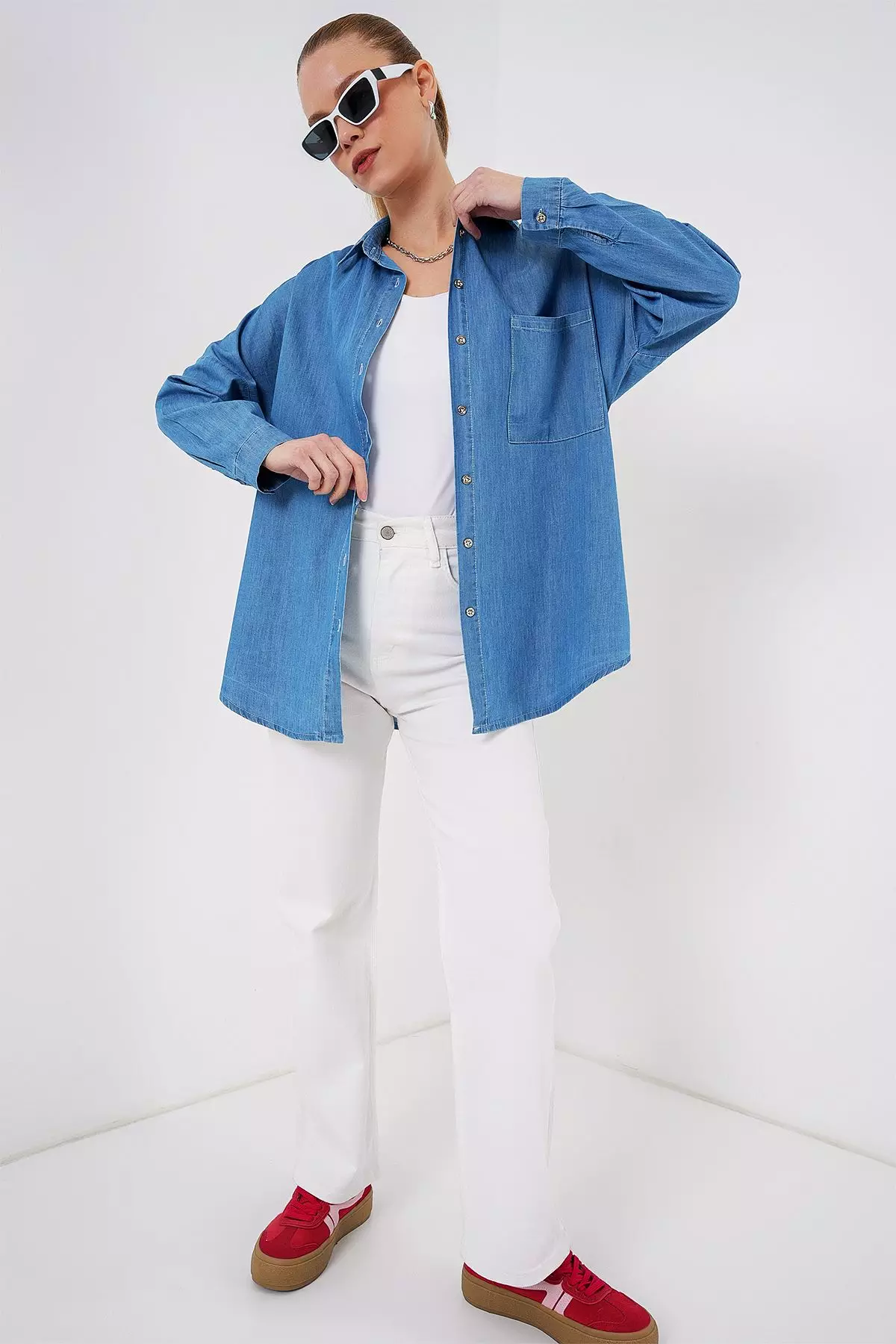 Oversize Denim Shirt