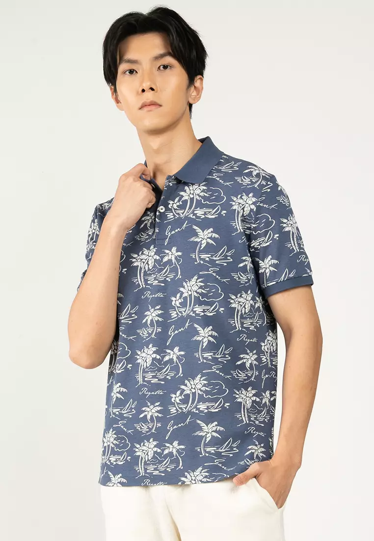 Buy Gant Island Print Polo Shirt 2026 Online | ZALORA Philippines