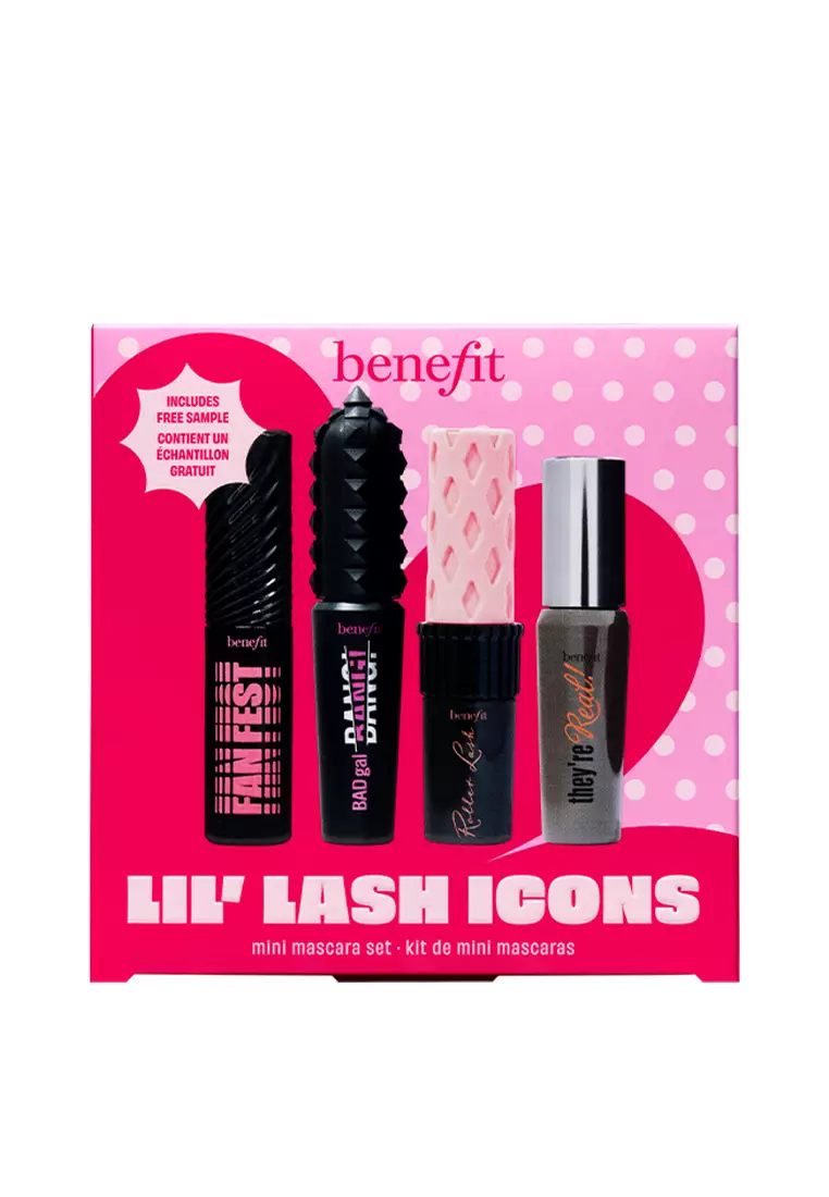 NEW! Benefit - Lil Lash Icons - BADgal BANG! mascara mini, Fan Fest mascara mini, They’re Real! mascara mini, Roller Lash mascara mini, The POREfessional Get Unblocked individual sample