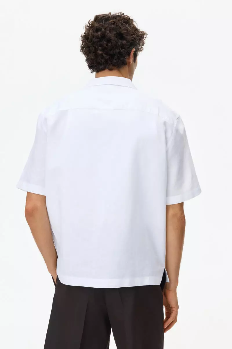 Relaxed Fit Linen-blend resort shirt