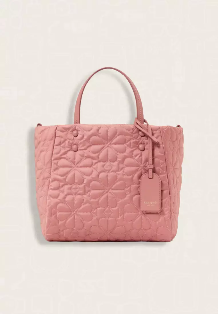 Kate Spade Tilly Quilted Small Tote Bag Cosmetic Pink Peach