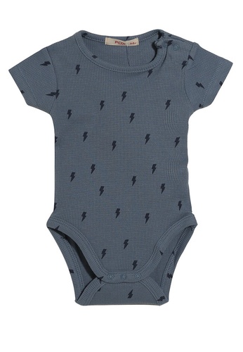 FOX Kids & Baby blue Printed Bodysuit D8C35KAE1FA639GS_1