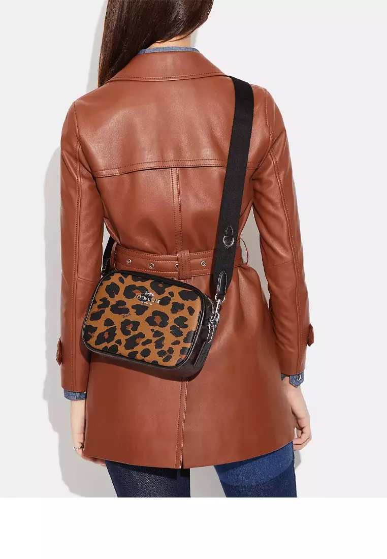 Coach leopard print camera bag store
