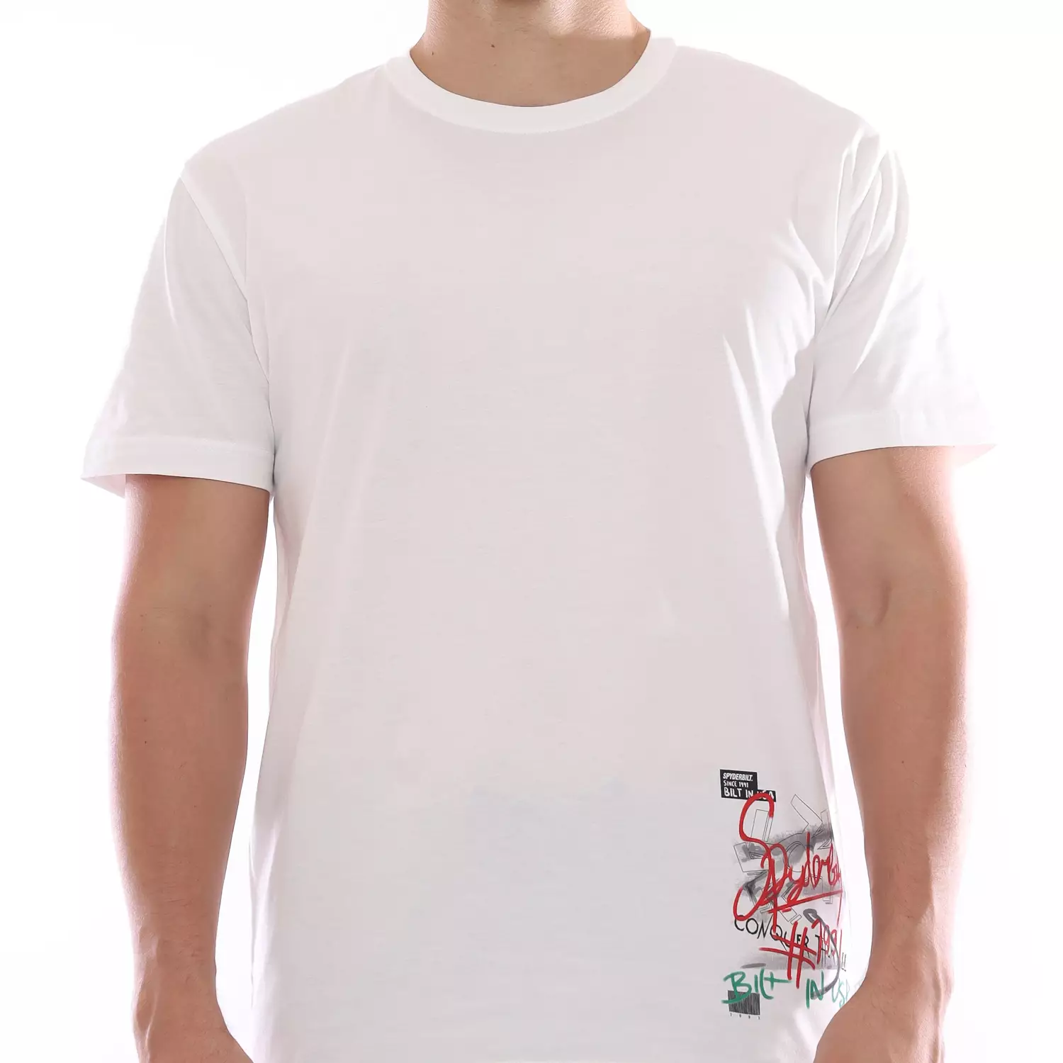 Spyderbilt Kaos Lengan Pendek Pria Strobes Art Planet Surf