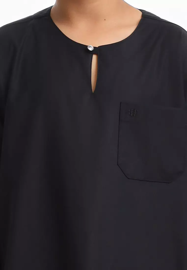 Forest x Hatta Dolmat Baju Melayu Teluk Belanga Budak - FK24104BM-01Black