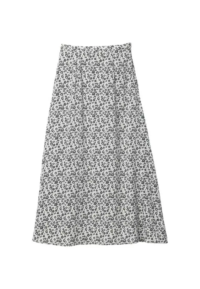 Green Parks - Takumi Pattern Flower Skirt Light Gray