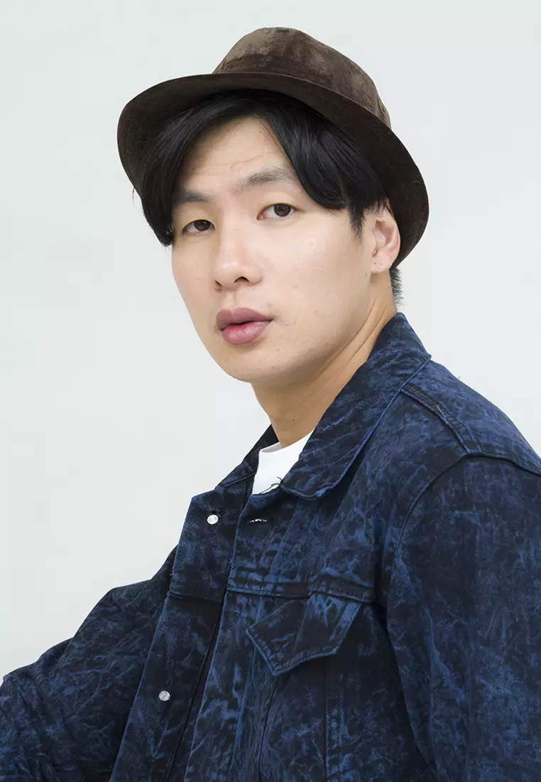 Topi fedora cowboy hat fedora corduroy dark brown houseofcuff