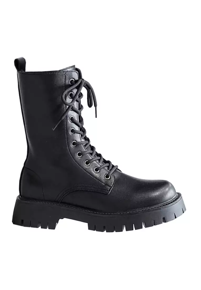 Discount on Twenty Eight Shoes  shoes - SKU: VANSA Cow Leather Lace-Up Mid Martin Boots VSM-B21217.10