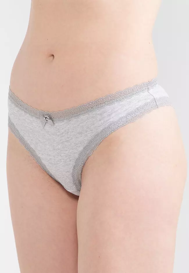 Hunkemoller White Cotton Bikini Panty