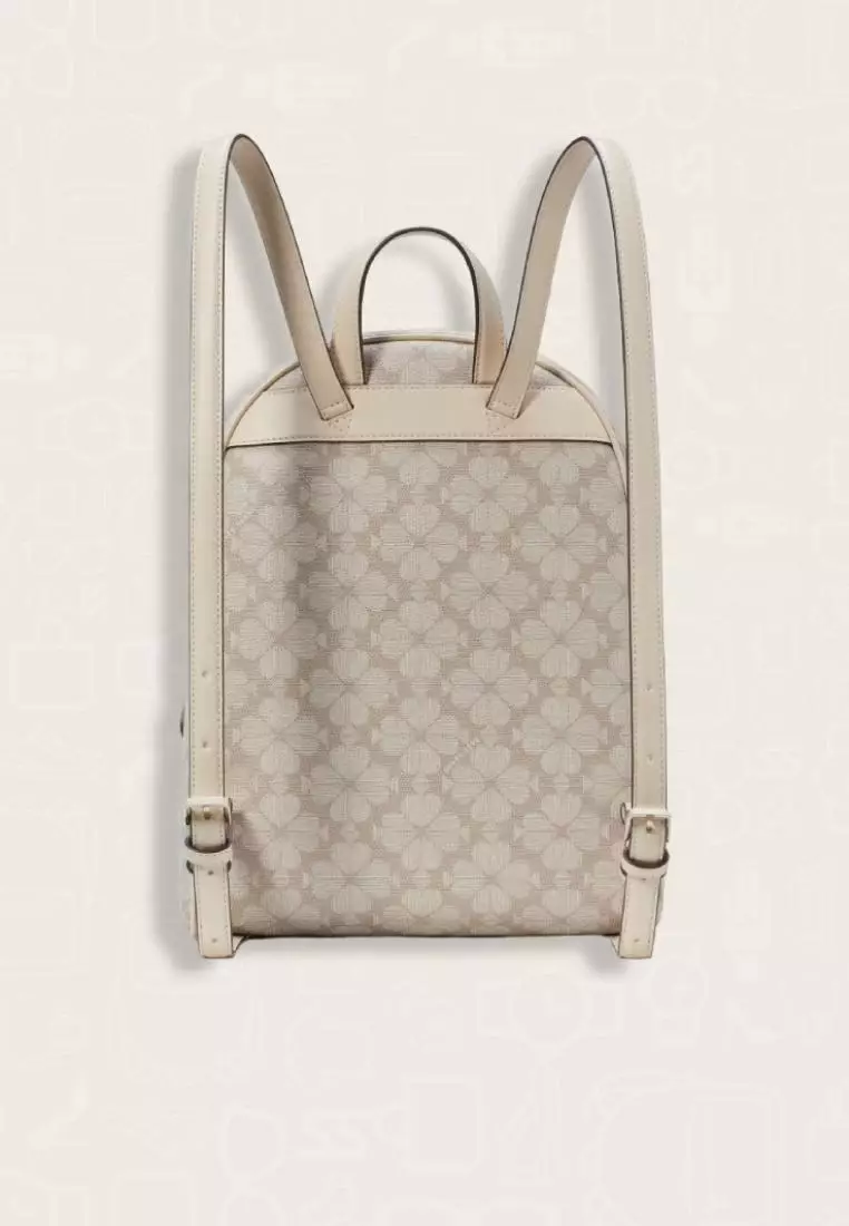 Kate Spade Signature Spade Flower Backpack Dark Beige Multi