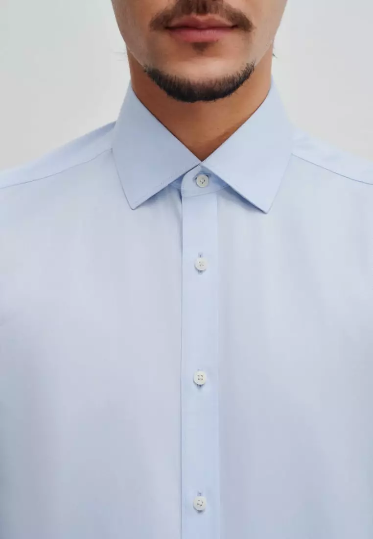 Non-Iron Fine Cotton Smart Fit Twill Shirt